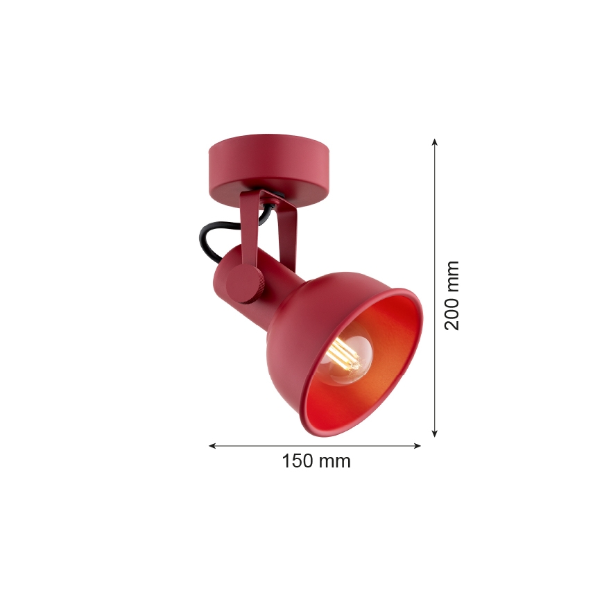Argon 8298 - Spotlampe LENORA 1xE14/7W/230V rød