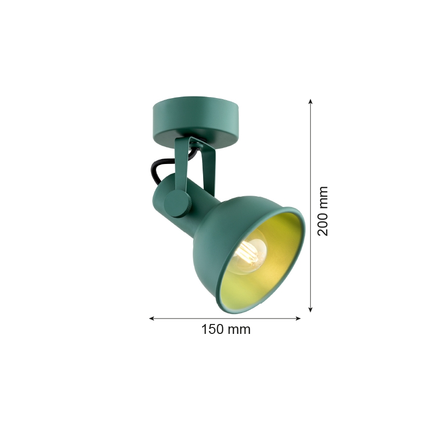 Argon 8299 - Spotlampe LENORA 1xE14/7W/230V grøn