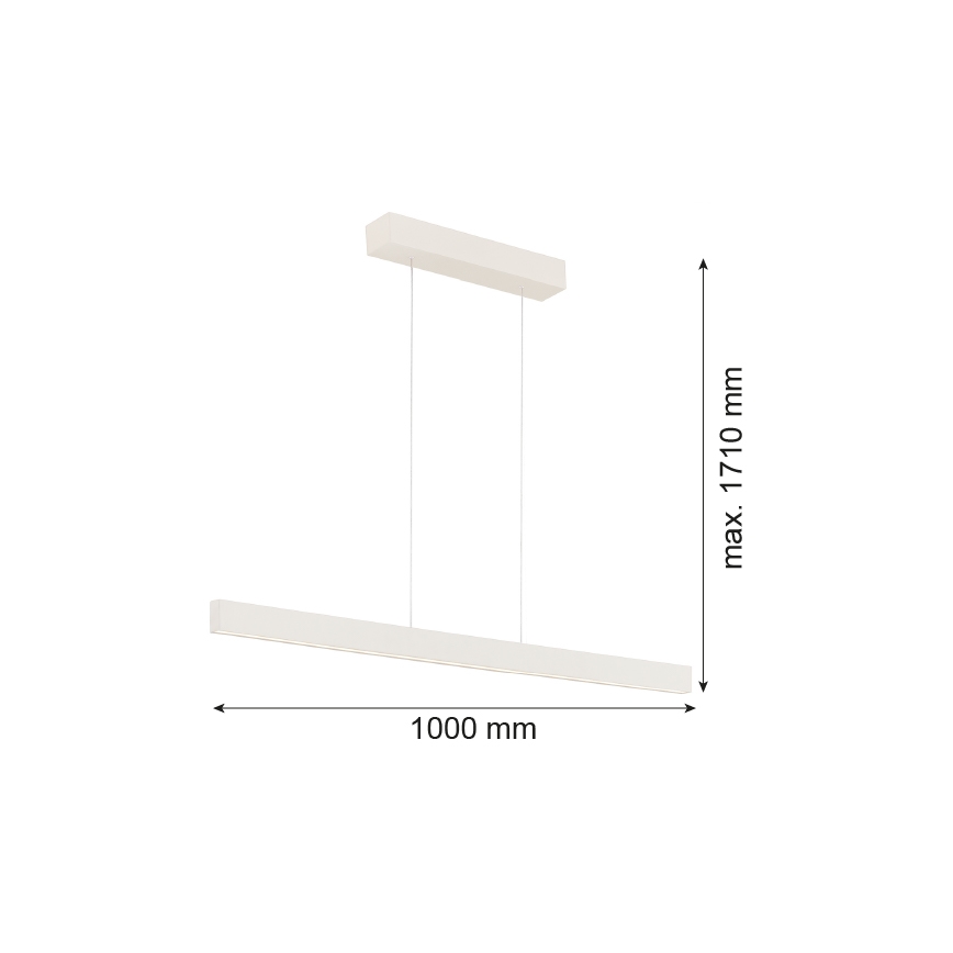 Argon 8302 - LED pendel BALANS LED/35W/230V 3000K cremefarvet