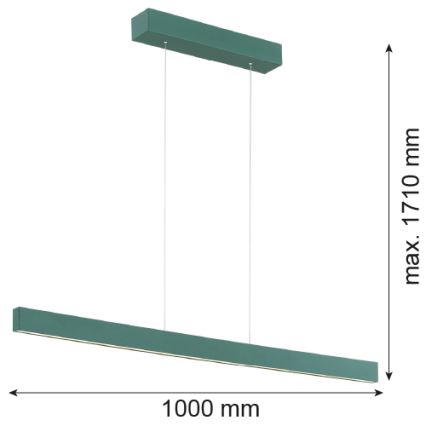 Argon 8305 - LED pendel BALANS LED/35W/230V 3000K grøn