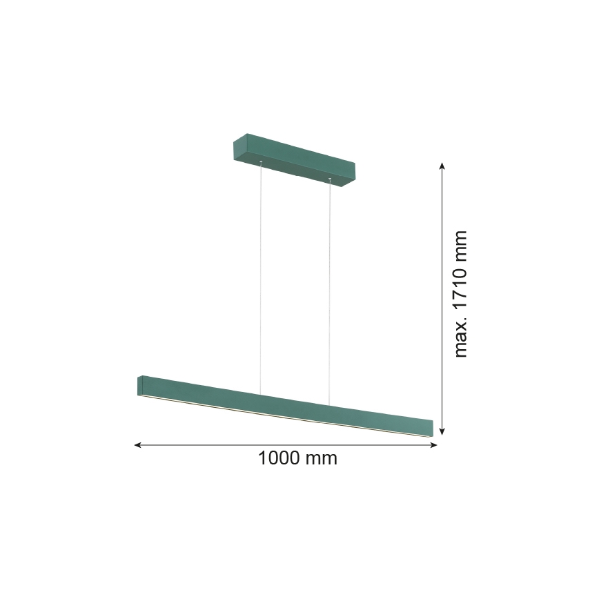 Argon 8305 - LED pendel BALANS LED/35W/230V 3000K grøn