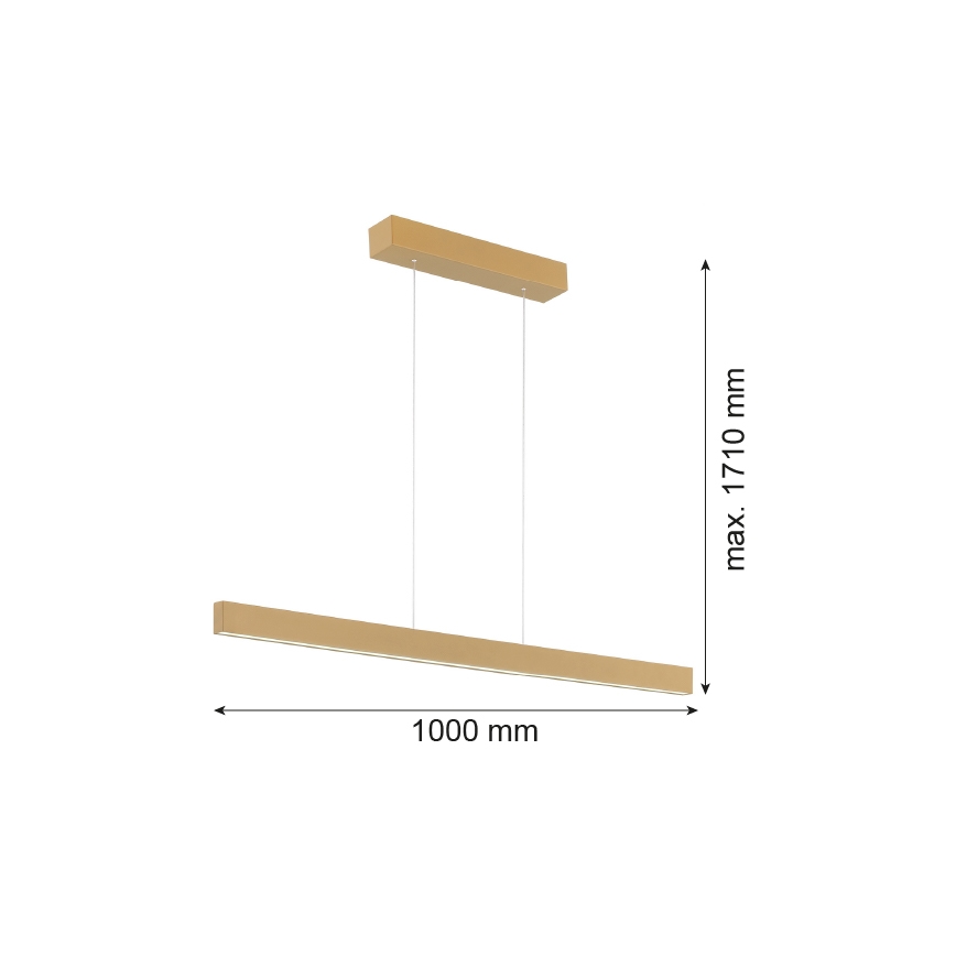 Argon 8306 - LED pendel BALANS LED/35W/230V 3000K guldfarvet