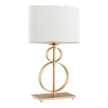 Argon 8310 - Bordlampe PERSEO 1xE27/15W/230V 42 cm creme/guld