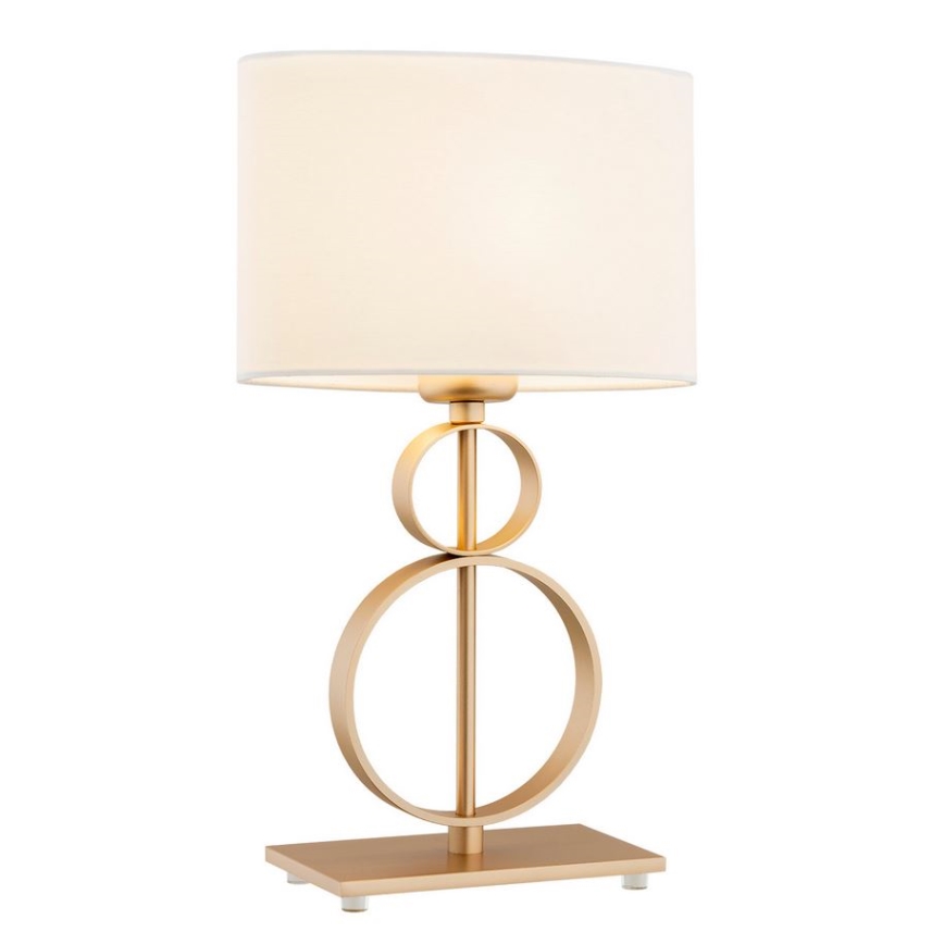 Argon 8310 - Bordlampe PERSEO 1xE27/15W/230V 42 cm creme/guld