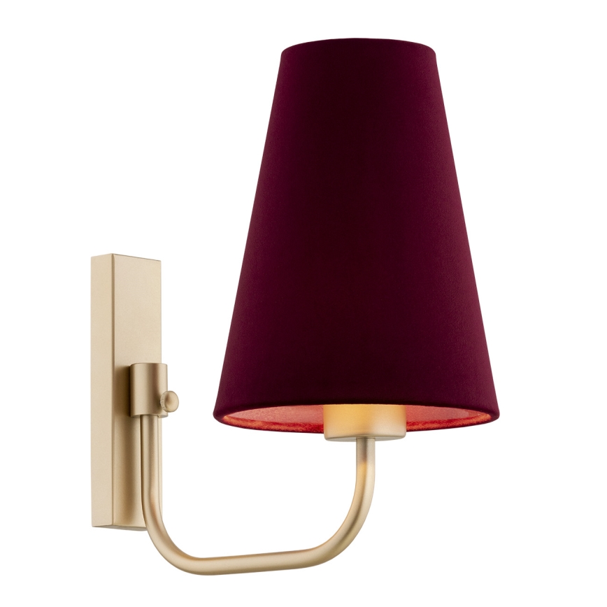 Argon 8313 - Væglampe SAFIANO 1xE27/15W/230V burgundy