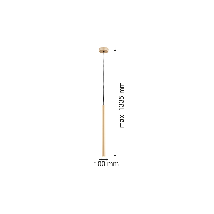 Argon 8327 - LED pendel RIO LED/4,2W/230V 3000K guldfarvet