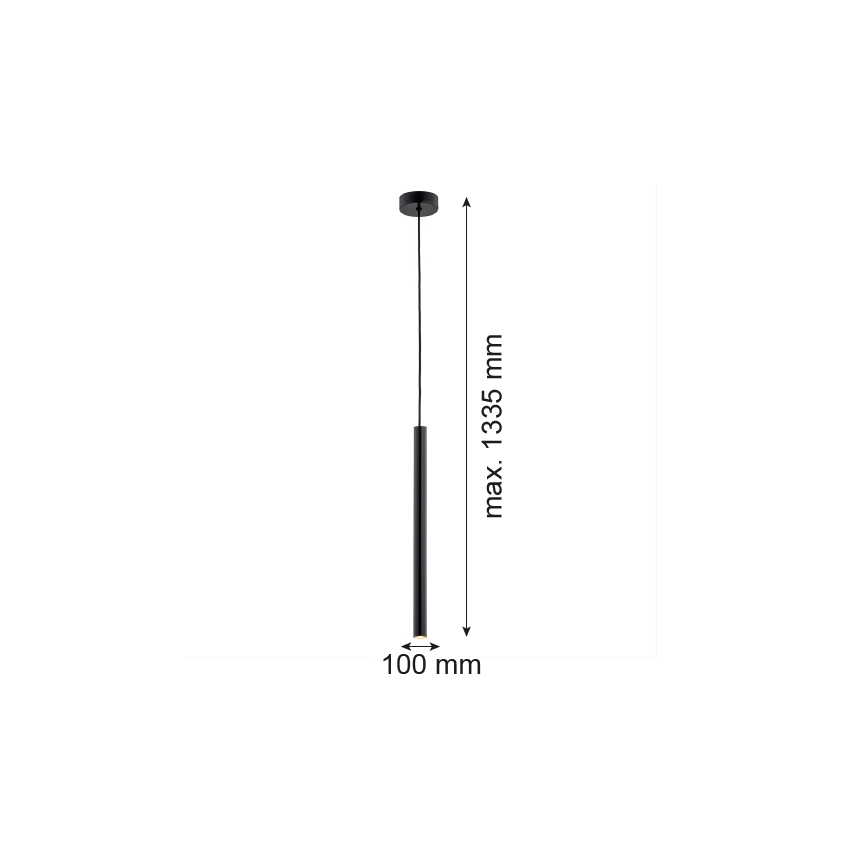 Argon 8329 - LED pendel RIO LED/4,2W/230V 3000K sort