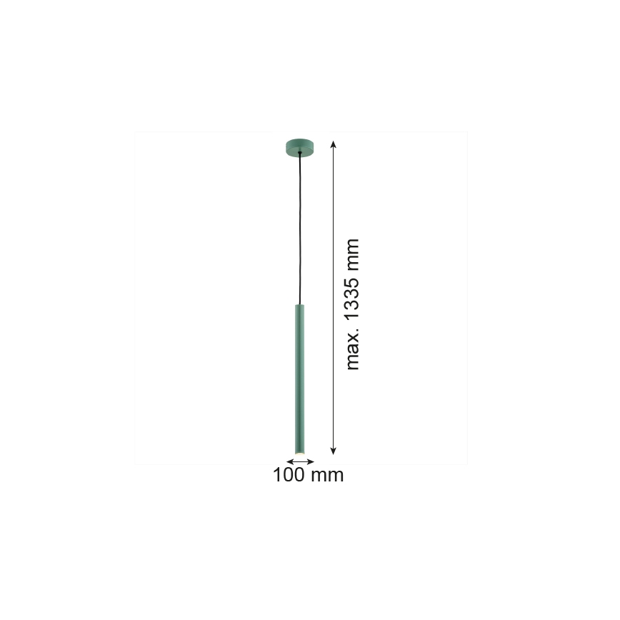 Argon 8333 - LED pendel RIO LED/4,2W/230V 3000K grøn