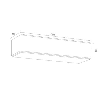 Argon 8366 - Væglampe CARLSON 1xE27/15W/230V 30 cm sort