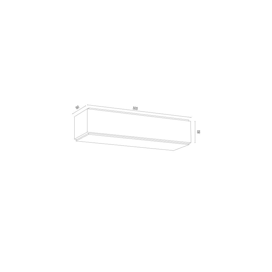 Argon 8366 - Væglampe CARLSON 1xE27/15W/230V 30 cm sort