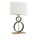 Argon 8373 - Bordlampe PERSEO 1xE27/15W/230V 42 cm creme/sort