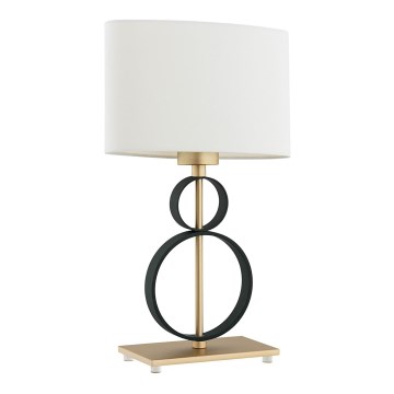 Argon 8373 - Bordlampe PERSEO 1xE27/15W/230V 42 cm creme/sort