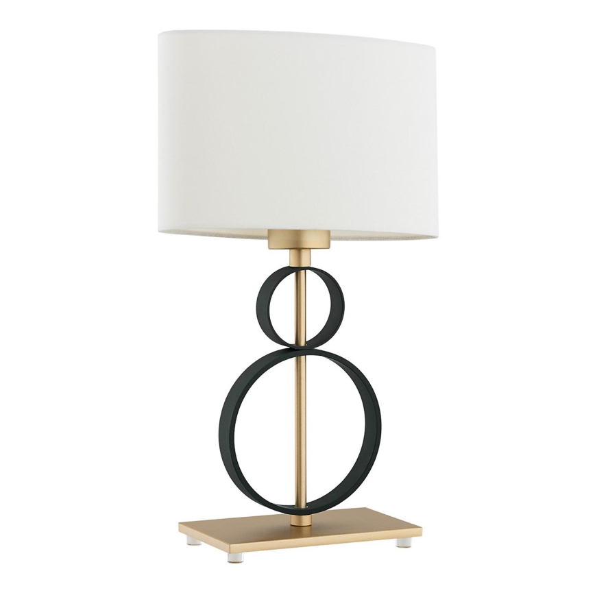 Argon 8373 - Bordlampe PERSEO 1xE27/15W/230V 42 cm creme/sort