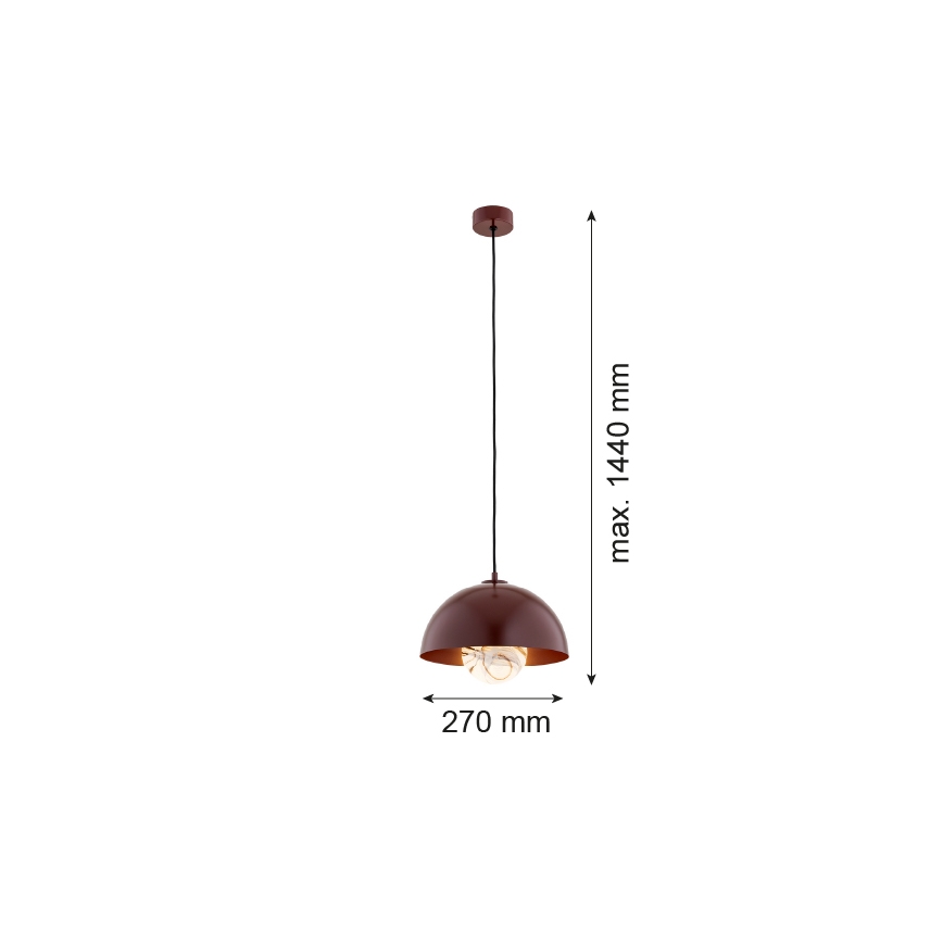 Argon 8444 - Pendel PIAVA 1xE14/7W/230V alabast brun