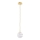 Argon 8450 - Pendel ALMIROS 1xE14/7W/230V diameter 12 cm alabast guldfarvet