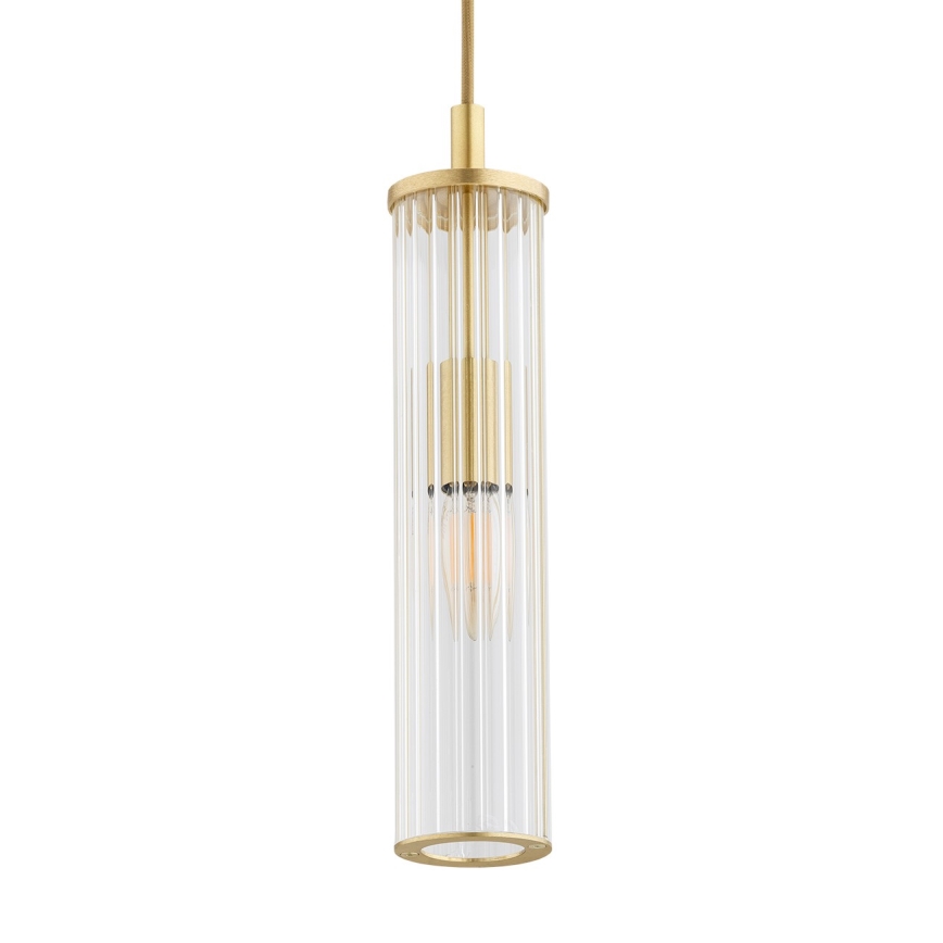 Argon 8489 - Pendel HAMPTON 1xE14/7W/230V guldfarvet