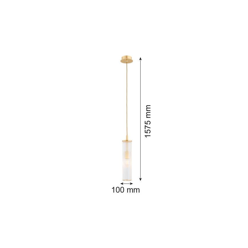 Argon 8489 - Pendel HAMPTON 1xE14/7W/230V guldfarvet