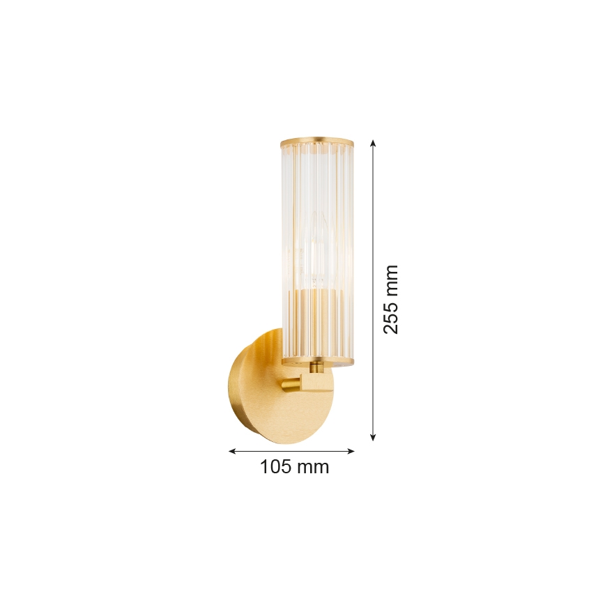 Argon 8497 - Væglampe HAMPTON 1xE14/7W/230V guldfarvet