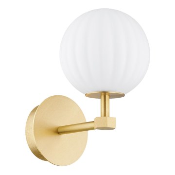 Argon 8502 - Væglampe PALOMA 1xE14/7W/230V guldfarvet/hvid