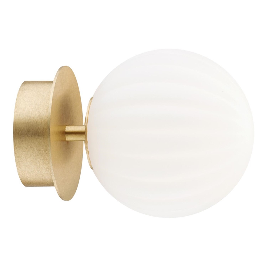 Argon 8504 - Væglampe PALOMA 1xE14/7W/230V guldfarvet/hvid