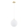 Argon 8507 - Pendel PALOMA 1xE27/15W/230V diameter 25 cm guldfarvet/hvid