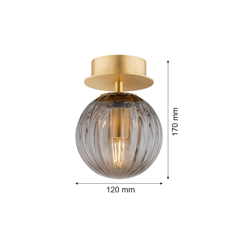 Argon 8510 - Væglampe PALOMA 1xE14/7W/230V guldfarvet/sort