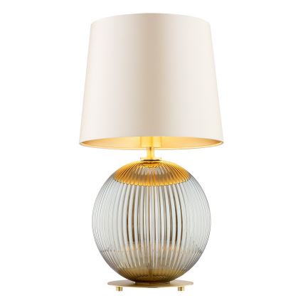 Argon 8530 - Bordlampe HAMILTON 1xE27/15W/230V 54 cm cremefarvet/grå