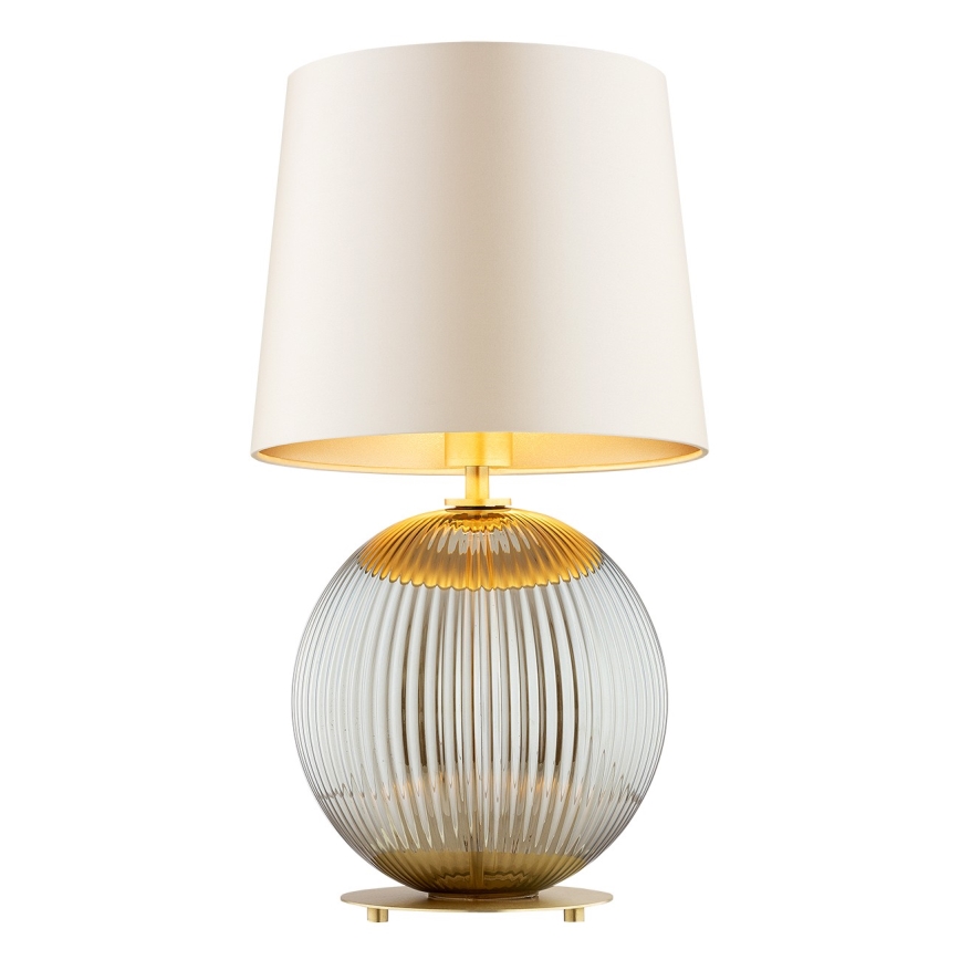 Argon 8530 - Bordlampe HAMILTON 1xE27/15W/230V 54 cm cremefarvet/grå