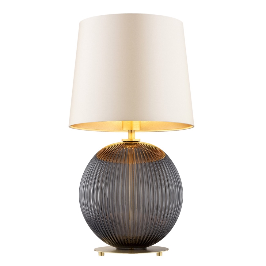 Argon 8538 - Bordlampe HAMILTON 1xE27/15W/230V 54 cm cremefarvet/sort