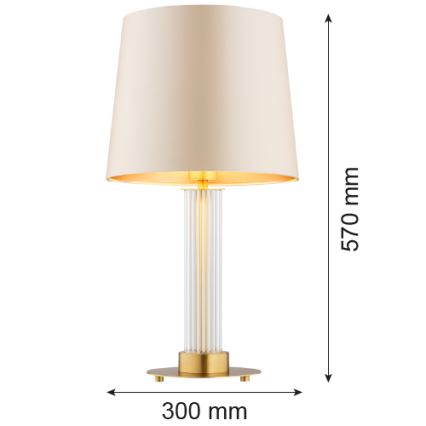 Argon 8541 - Bordlampe HAMPTON 1xE27/15W/230V 57 cm beige