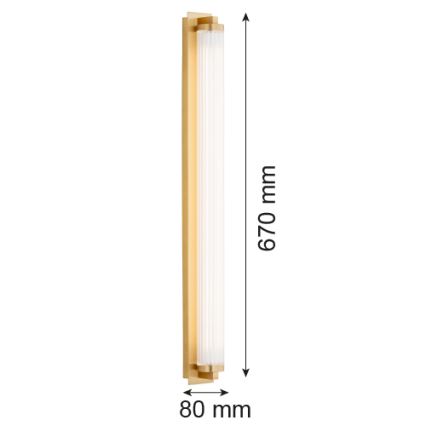 Argon 8622 - LED væglampe HAMPTON LED/34W/230V 3000K messing