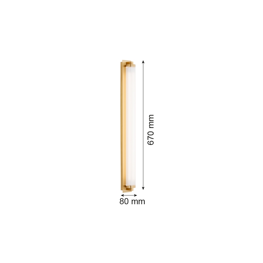 Argon 8622 - LED væglampe HAMPTON LED/34W/230V 3000K messing
