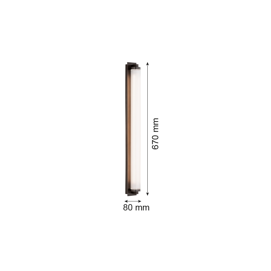 Argon 8623 - LED væglampe HAMPTON LED/34W/230V 3000K sort