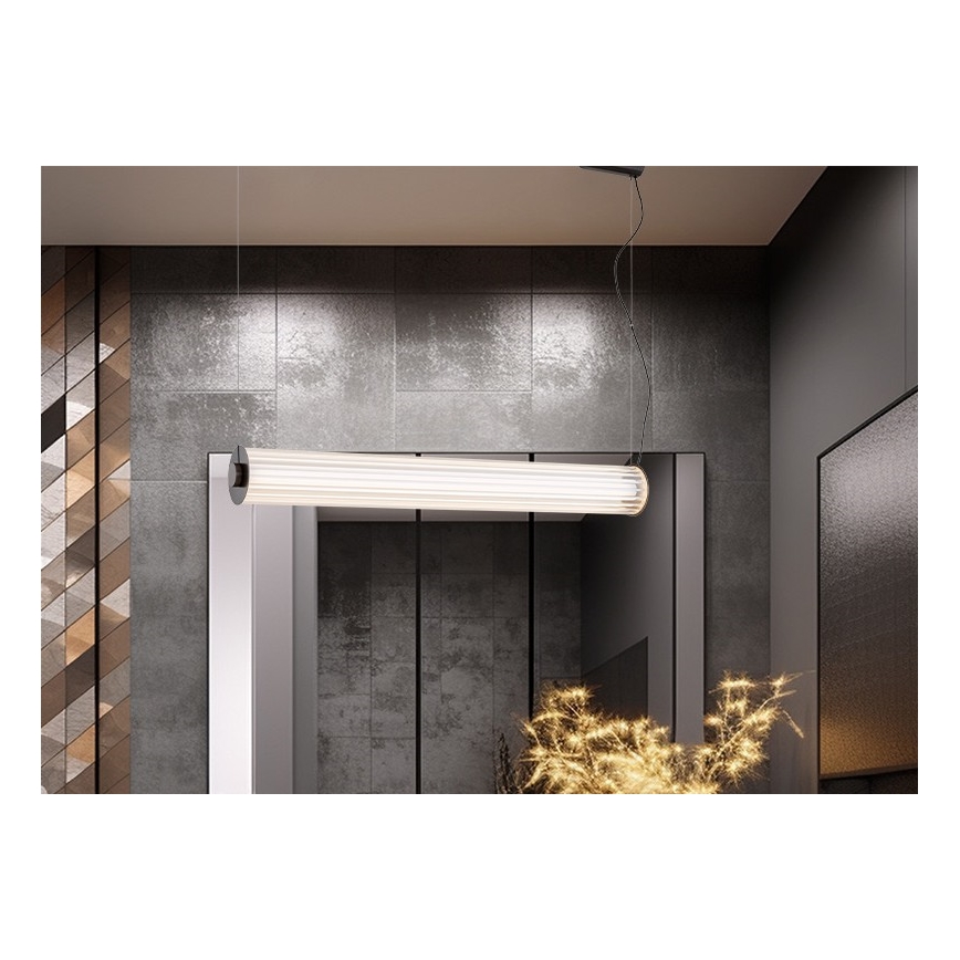 Argon 8625 - LED pendel HAMPTON LED/90W/230V 3000K 120 cm sort