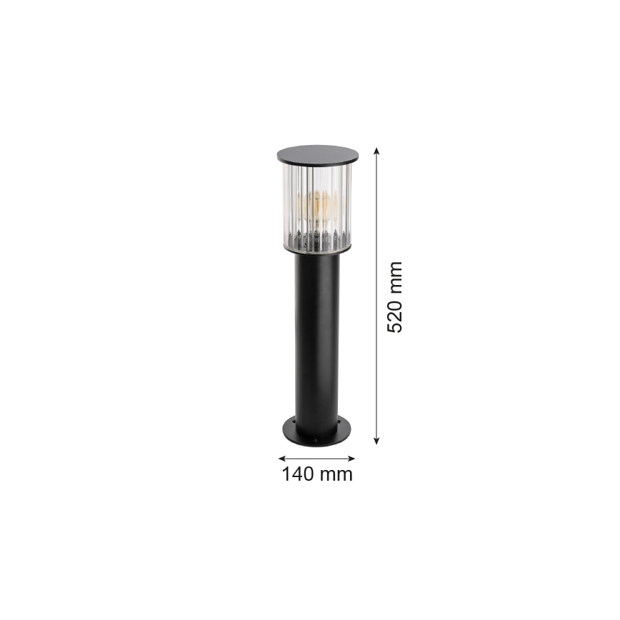 Argon 8749 - Udendørslampe NORFOLK 1xE27/15W/230V IP44 52cm sort