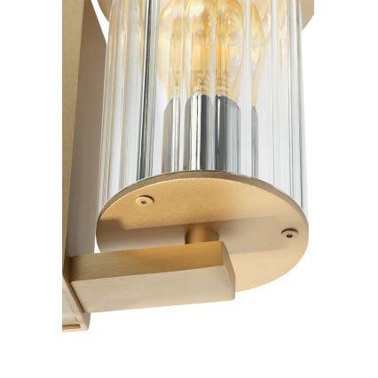 Argon 8752 - Udendørs væglampe NORFOLK 1xE27/15W/230V IP44 guldfarvet