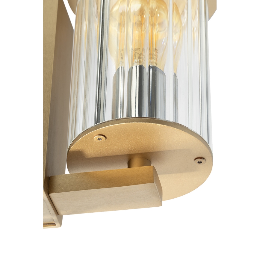 Argon 8752 - Udendørs væglampe NORFOLK 1xE27/15W/230V IP44 guldfarvet