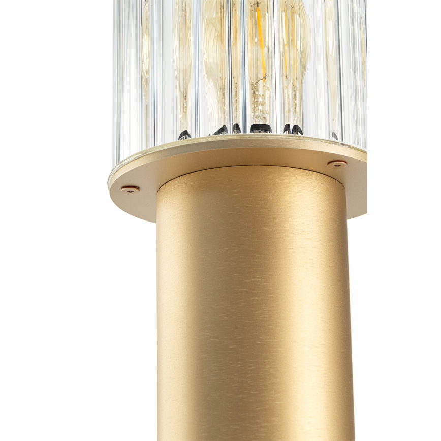 Argon 8753 - Udendørslampe NORFOLK 1xE27/15W/230V IP44 52cm guldfarvet