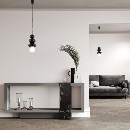 Argon 8788 - Badeværelsespendel på ledning ORLANDO PLUS 1xG9/6W/230V IP44 sort