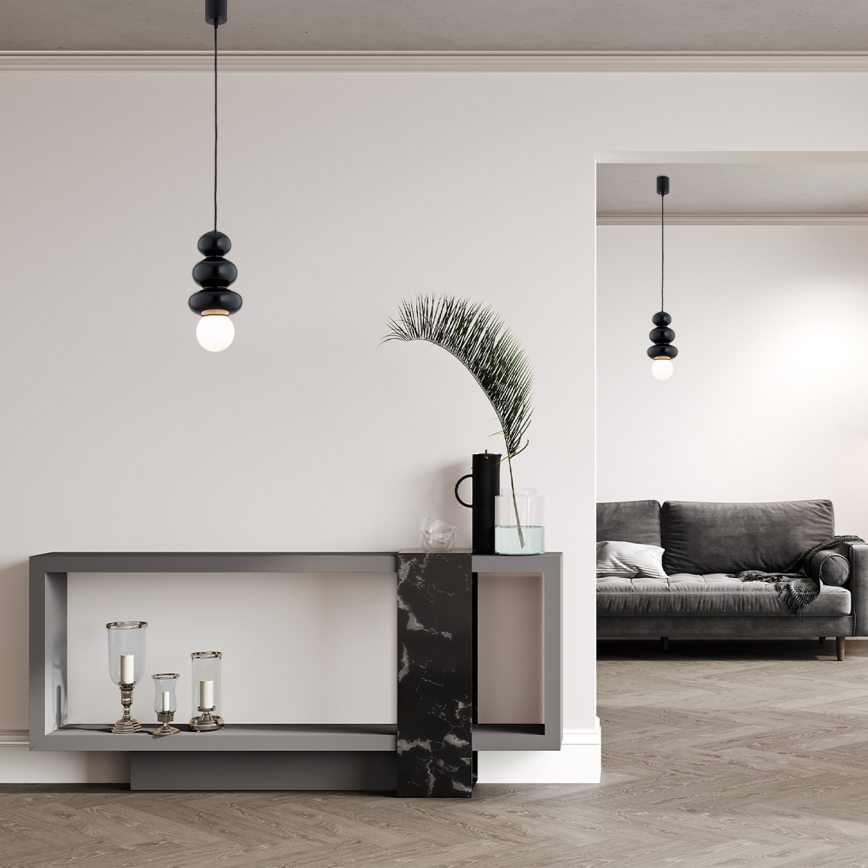 Argon 8788 - Badeværelsespendel på ledning ORLANDO PLUS 1xG9/6W/230V IP44 sort