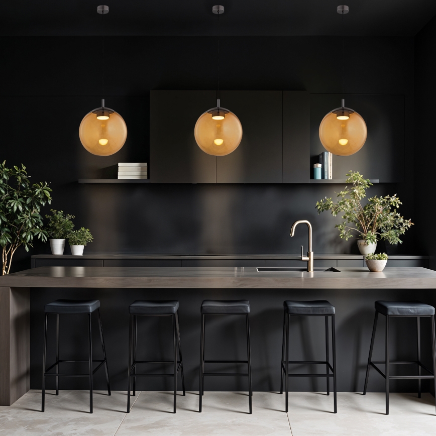 Argon 8831 - Pendel SACRAMENTO 1xGX53/8W/230V brun/røget