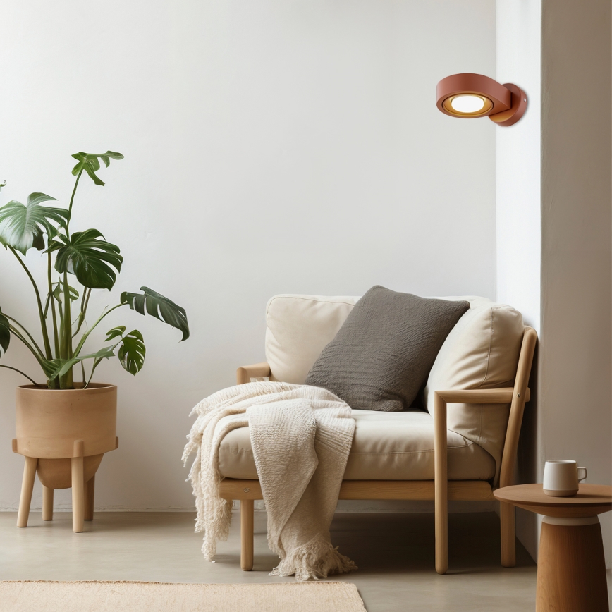 Argon 8902 - Væglampe LOTUS 1xGX53/12W/230V terracotta