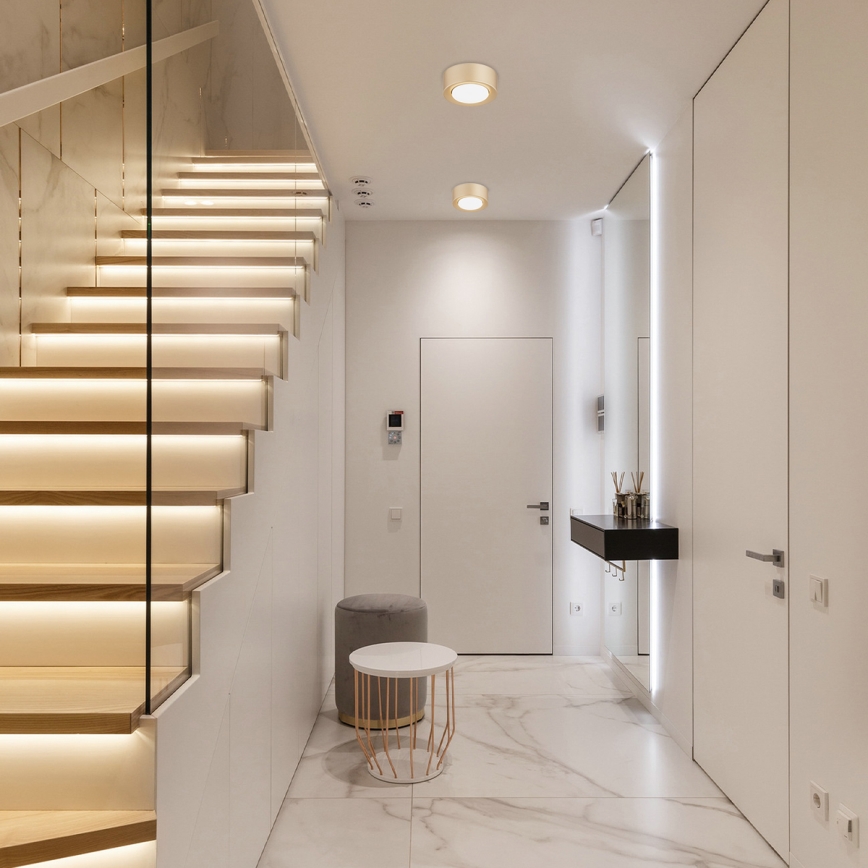 Argon 8903 - Loftlampe ELORA 1xGX53/7W/230V Ø 11 cm guld