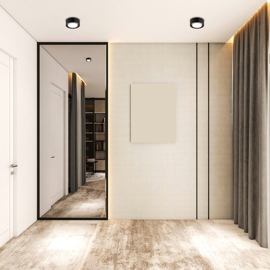 Argon 8905 - Loftlampe ELORA, 1xGX53/7W/230V, Ø 11 cm, sort