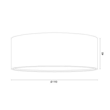 Argon 8905 - Loftlampe ELORA, 1xGX53/7W/230V, Ø 11 cm, sort