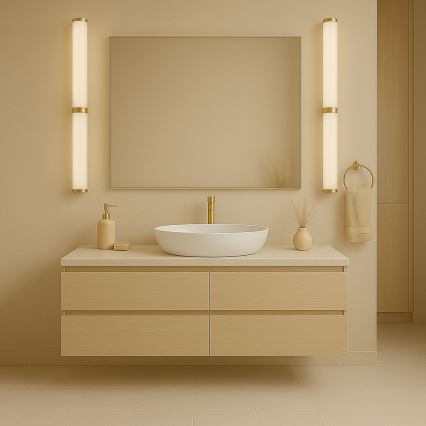 Argon 8926 - LED badeværelsesbelysning til spejl BATUMI LED/24W/230V 3000K IP44 guld