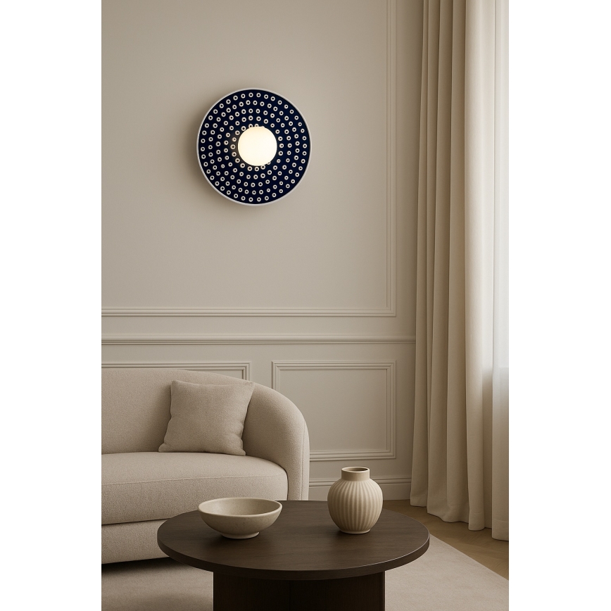 Argon 8935 - Væglampe BOLL 1xG9/6W/230V blå