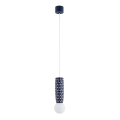 Argon 8937 - Pendel på wire BOLL 1xG9/6W/230V blå
