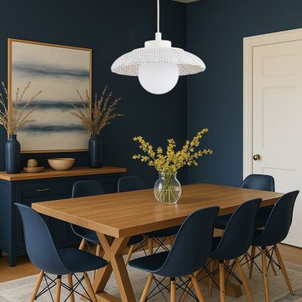 Argon 8947 - Pendel på wire BOLL 1xG9/6W/230V hvid