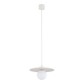 Argon 8949 - Pendel med kabelophæng BOLL 1xG9/6W/230V hvid